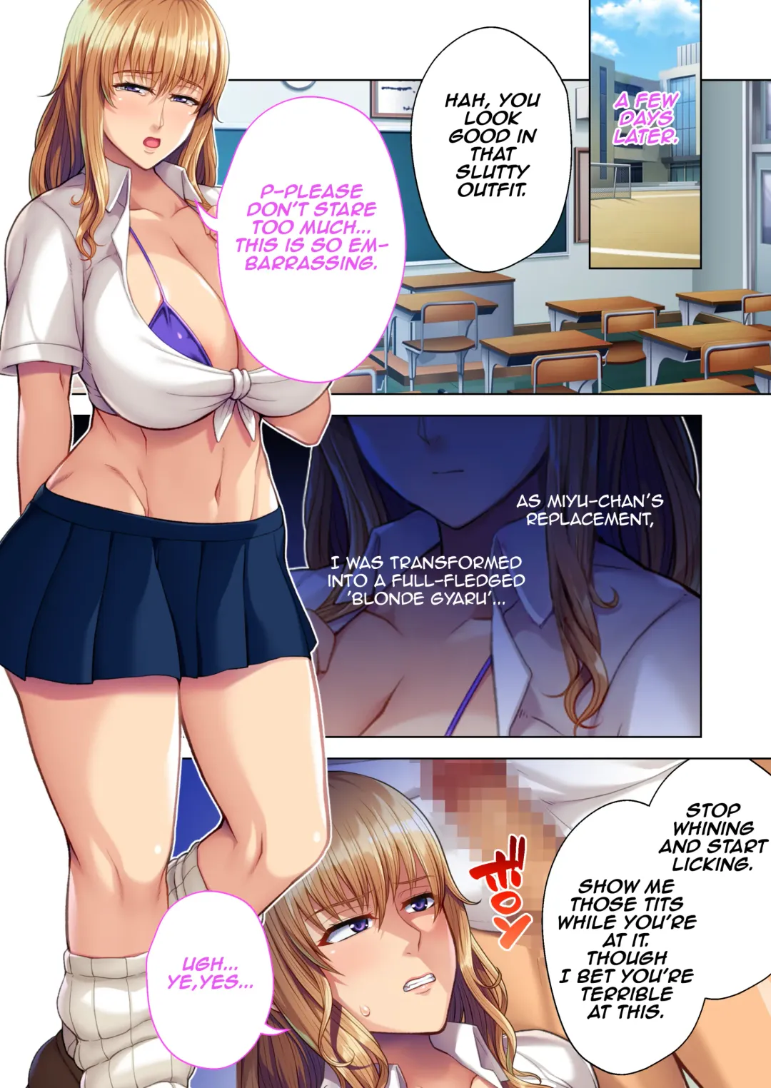 [Inoue Nanaki] InCha Yuutousei no Bitch-ka Keikaku ~Watashi ga Kuro Gal ni Ochita Wake~ Mosaic Comic Soushuuhen | The Plan to Turn a Shy Honor Student into a Bitch ～The Reason I Became a Black Gyaru～  Mosaic Comics Compilation Fhentai - Page 12