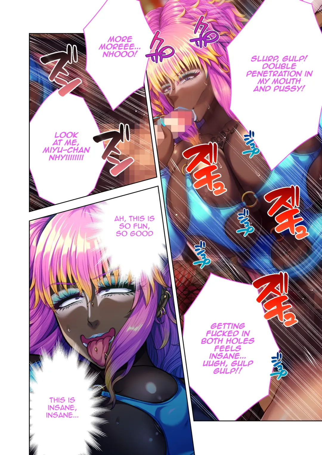 [Inoue Nanaki] InCha Yuutousei no Bitch-ka Keikaku ~Watashi ga Kuro Gal ni Ochita Wake~ Mosaic Comic Soushuuhen | The Plan to Turn a Shy Honor Student into a Bitch ～The Reason I Became a Black Gyaru～  Mosaic Comics Compilation Fhentai - Page 46