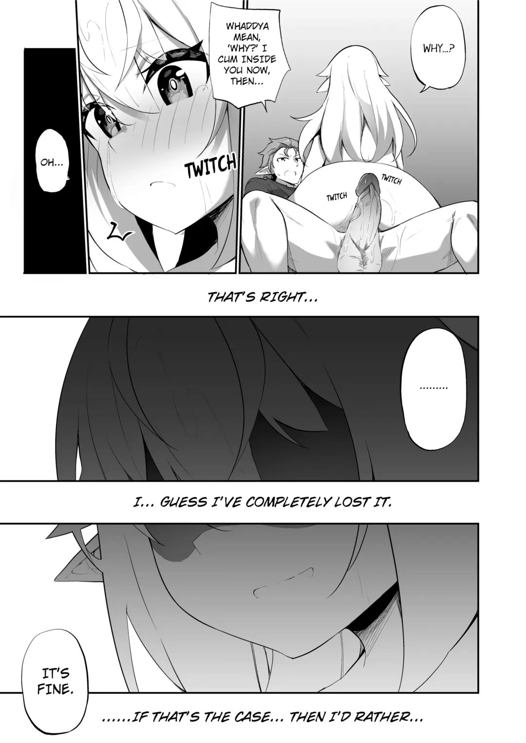 [Kanmuri] ♂ Boukensha-san ga ♀ Elf ni Sarete Shinyuu(Nakama) to Musubareru Hanashi | The Bonding Tale of ♂Adventurer-turned-♀Elf and Her Comrade (uncensored) Fhentai - Page 30