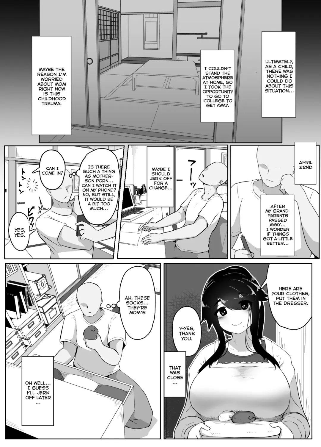 [Moya] Oyasumi, Okaa-san I | Good Night, Mom I Fhentai - Page 31