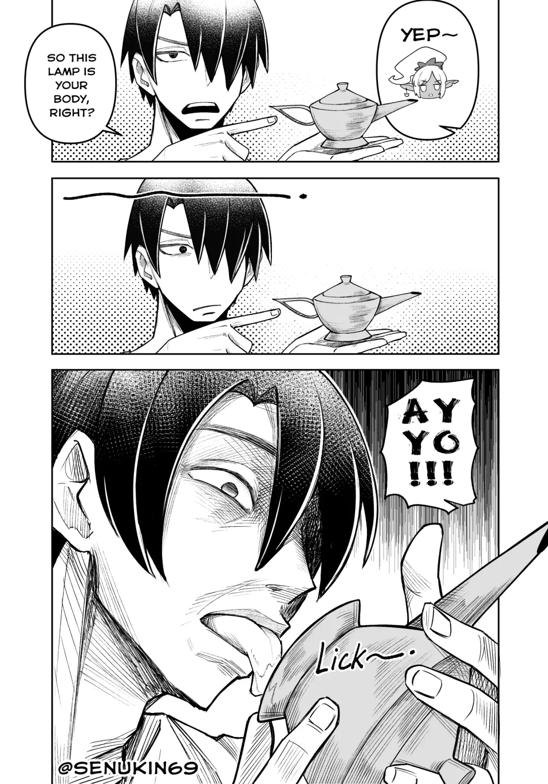 [Hornee Borgar] The Useless Genie and her intrusive-thoughts Master Fhentai - Page 7