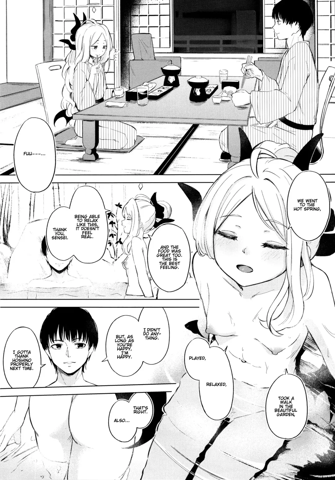 [Funiai Riko] Yukemuri Shimeppori Kojitsu Roten nite Amaenbo Iinchou to | Going to a steamy private outdoor hot spring with a clingy chairwoman Fhentai - Page 7