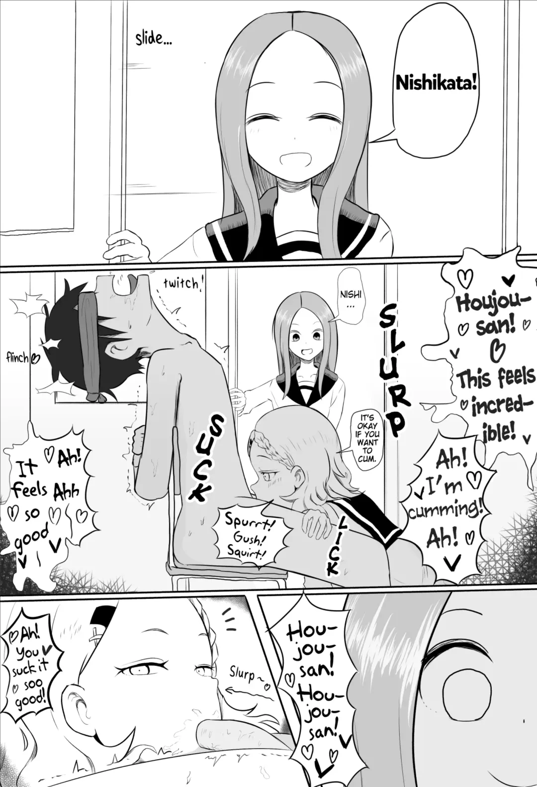 [Jakky] Houjou-san ni Nishikata o Netorareru Takagi-san Fhentai - Page 1