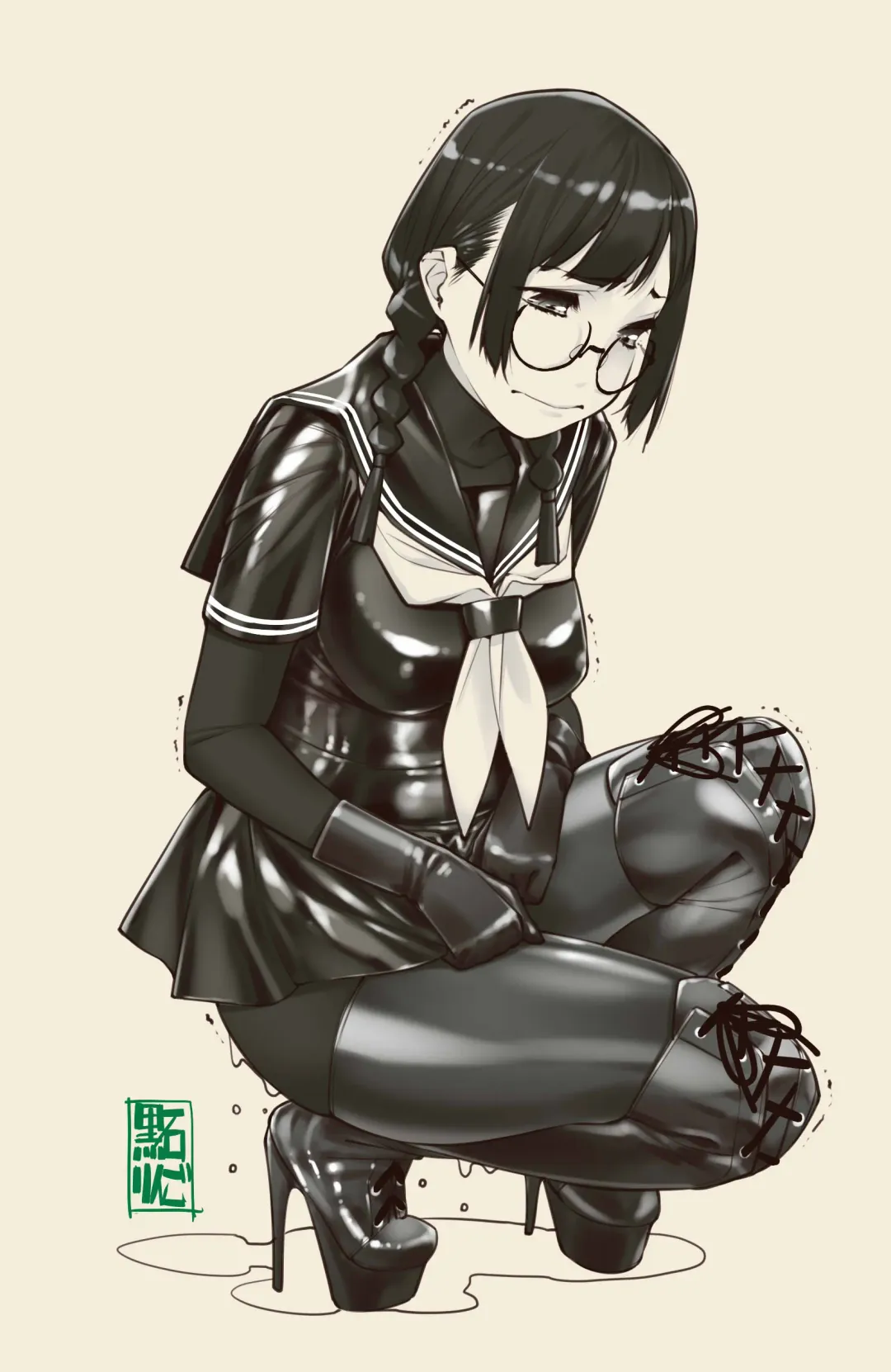 [Kuroishi Ringo] Tekateka seifuku omorashi gakuin Fhentai - Page 5