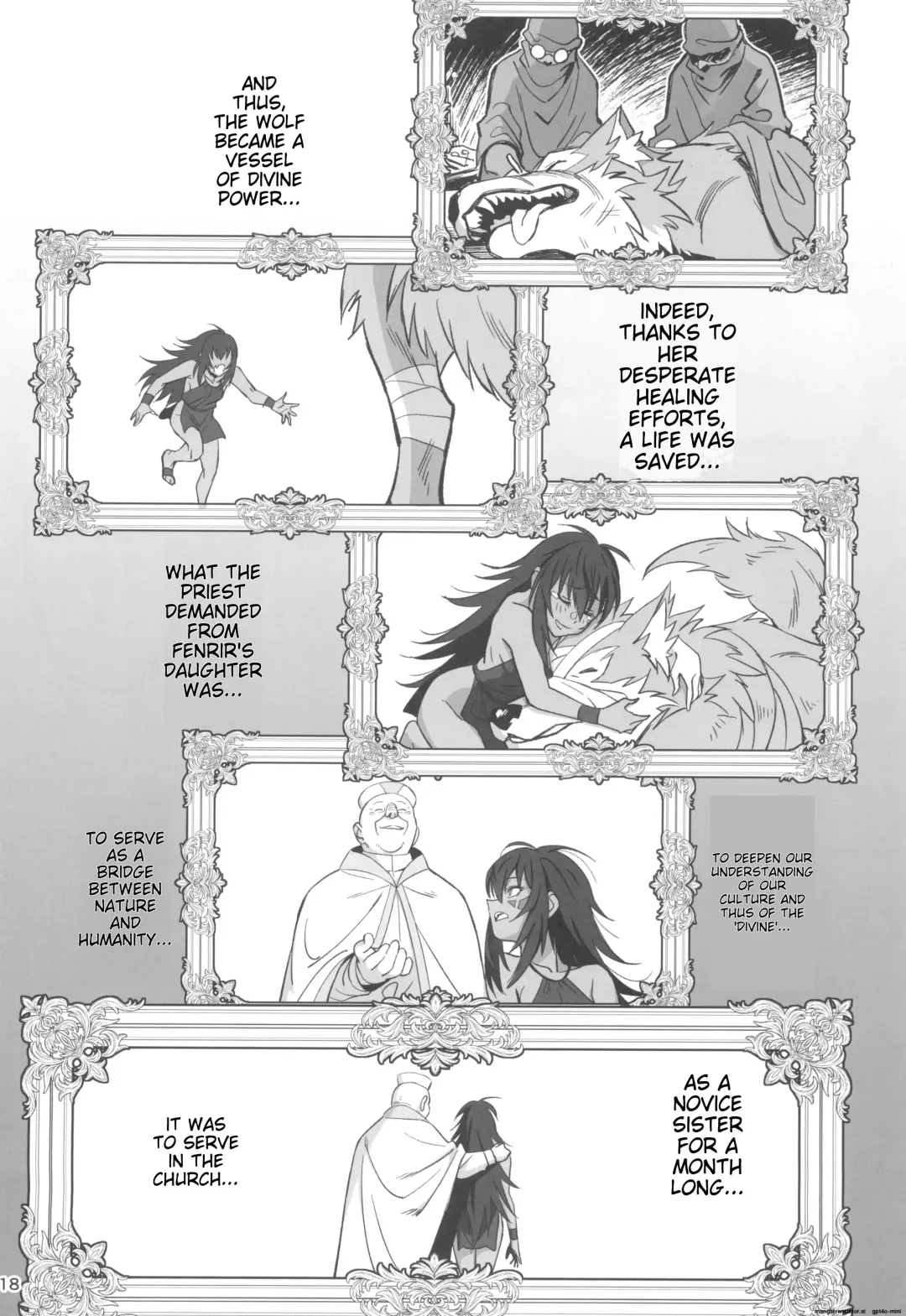 [Okita Ababa] Mori o Mamoru Ookami Shoujo ga Inkou Shisai ni NTRreta Hanashi Fhentai - Page 18