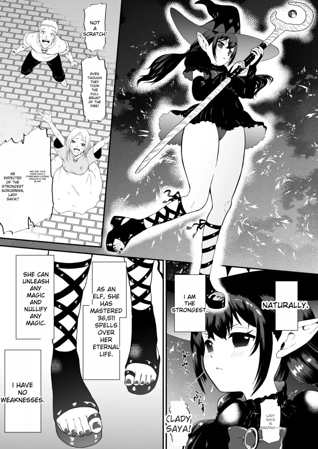 [Bocho Bocho] A story about a witch who thought she was invincible, but was tickled and soaked by tentacles and made to cry. Fhentai - Page 3