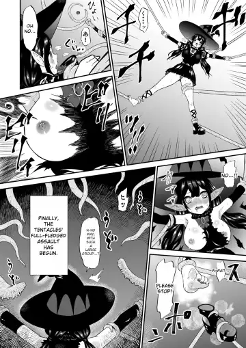 [Bocho Bocho] A story about a witch who thought she was invincible, but was tickled and soaked by tentacles and made to cry. Fhentai - Page 13
