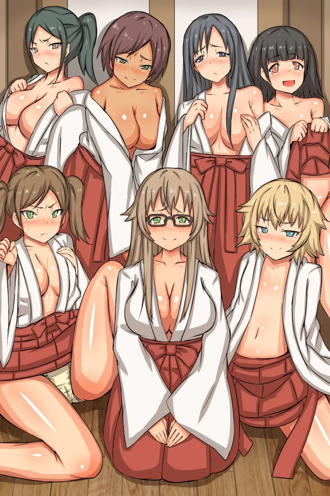 [Roze] Nakadashi Kigan! Harem Jinja ~Ecchi na Miko-san to Sanpai de Iku!~ Fhentai - Page 2