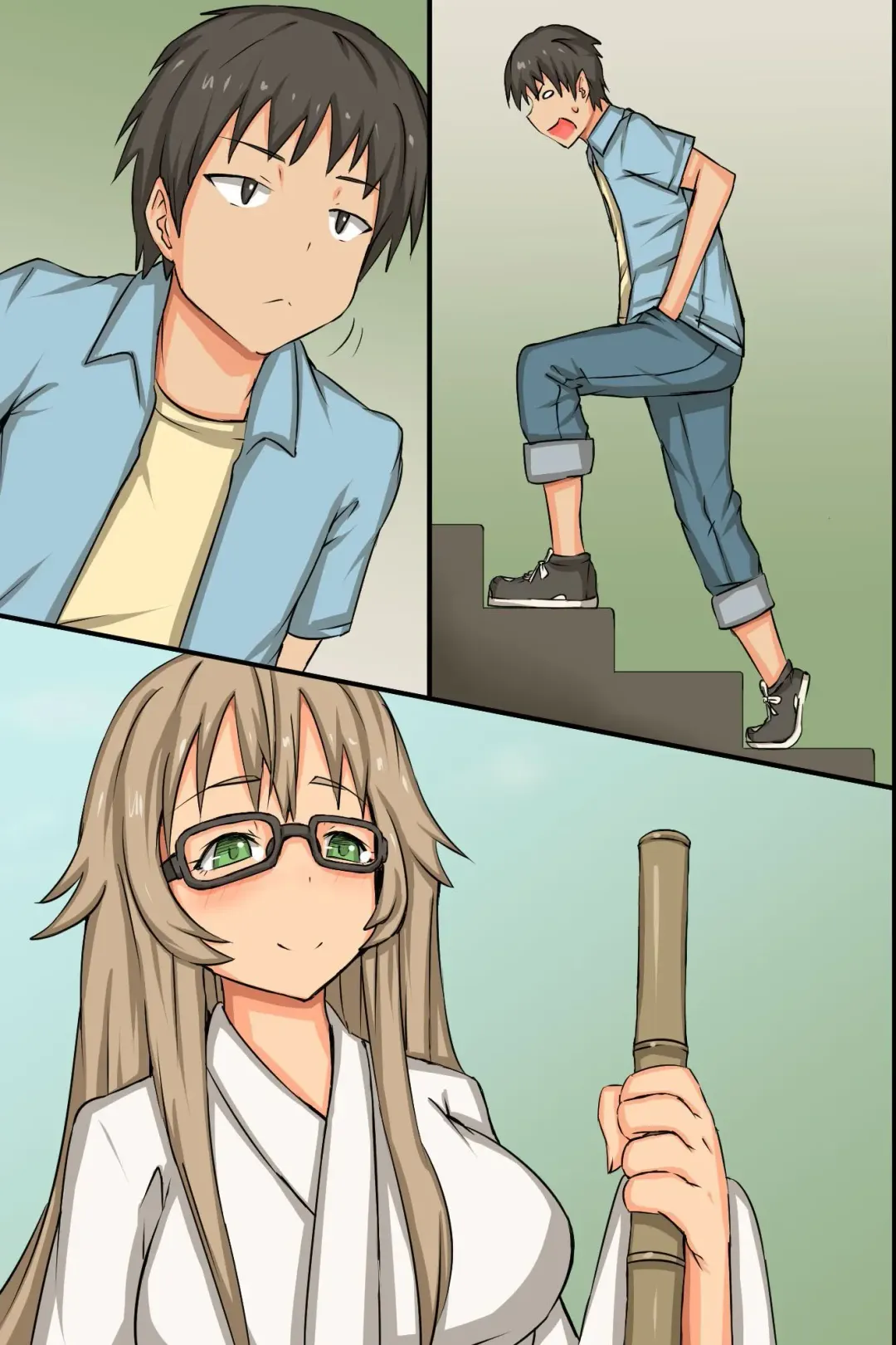 [Roze] Nakadashi Kigan! Harem Jinja ~Ecchi na Miko-san to Sanpai de Iku!~ Fhentai - Page 57