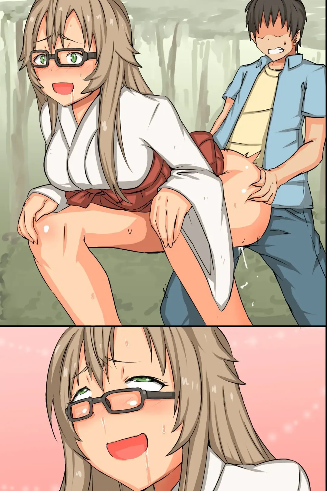 [Roze] Nakadashi Kigan! Harem Jinja ~Ecchi na Miko-san to Sanpai de Iku!~ Fhentai - Page 73