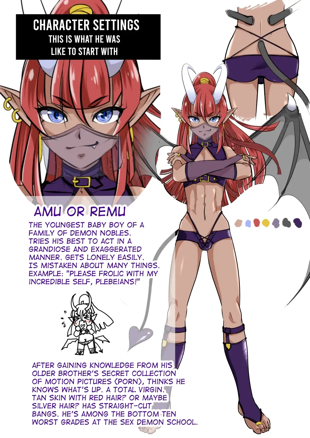 [Kuonji Shutaka] Shukudai de Ningen to Ecchi suru Inma-kun ♂-tachi no Hon: "Inma no Kizoku nara Gakkou no Shukudai nante Rakushou!... na Hazu" Fhentai - Page 2