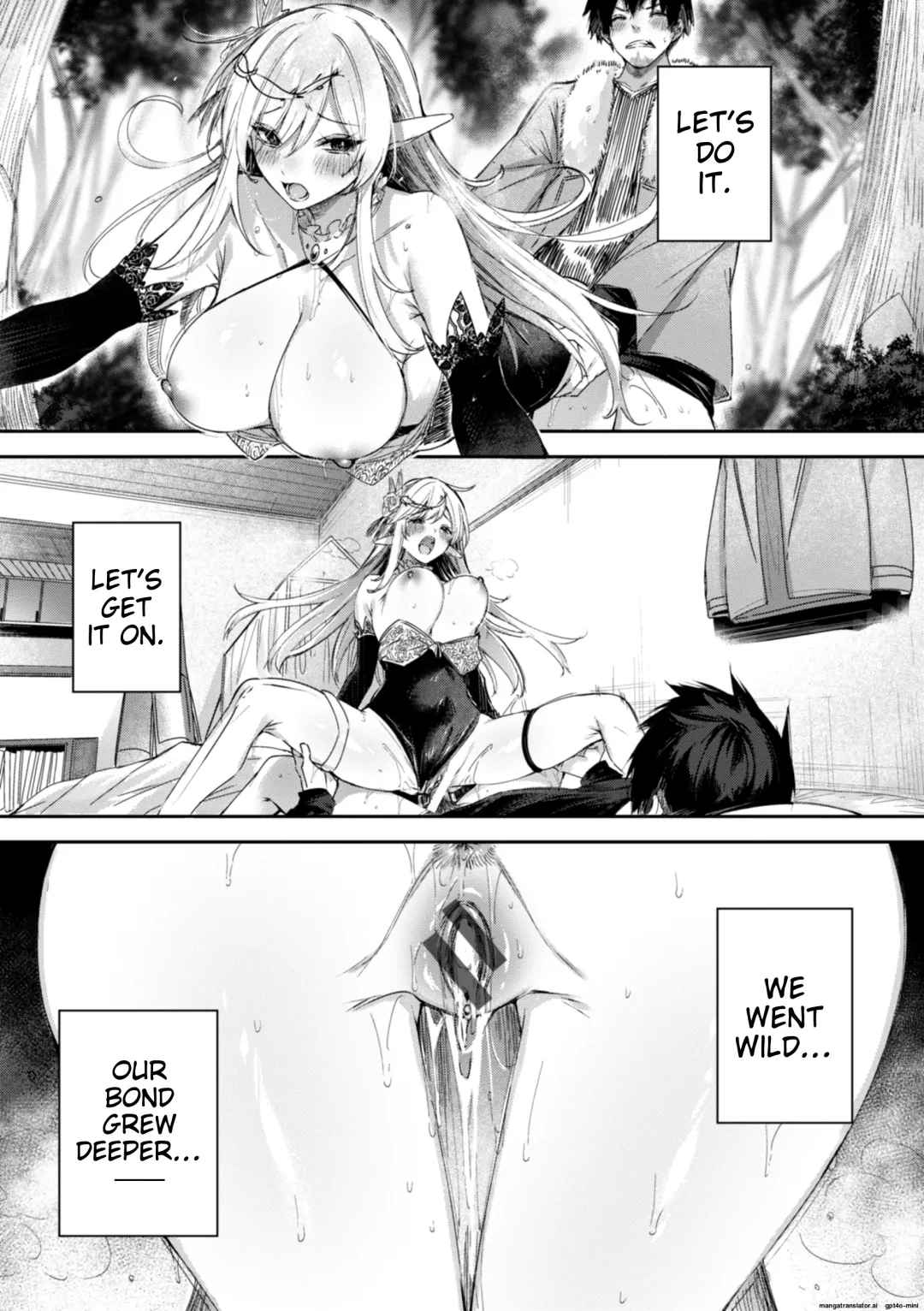 [Kakao] Dokushin Hunter no Deai wa Elf no Mori de | The Single Hunter Meets Girl in The Elven Forest Fhentai - Page 76