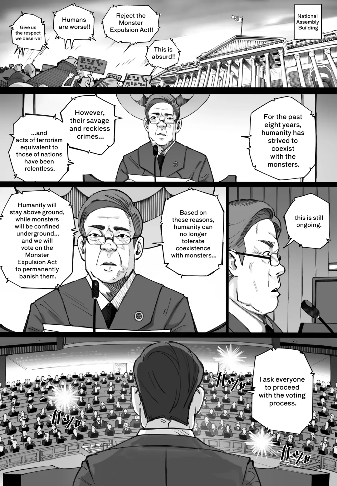 [Kasabuta] Ningenkai Kara Oidasa Reta Shoujo ga Kaibutsu no Naka de Ikiru Houhou Fhentai - Page 7