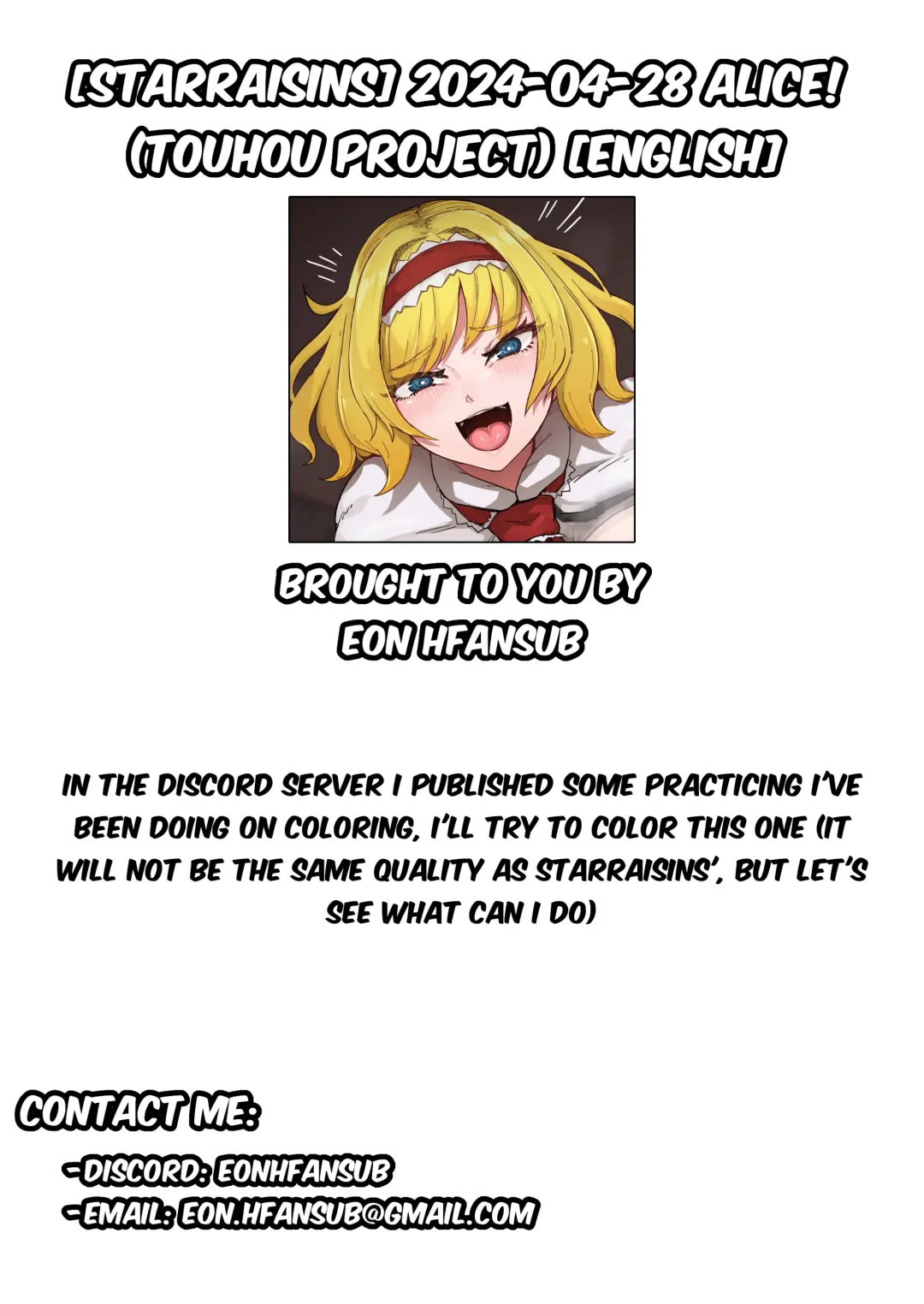 [Starraisins] 2024-04-28 Alice! Fhentai - Page 7