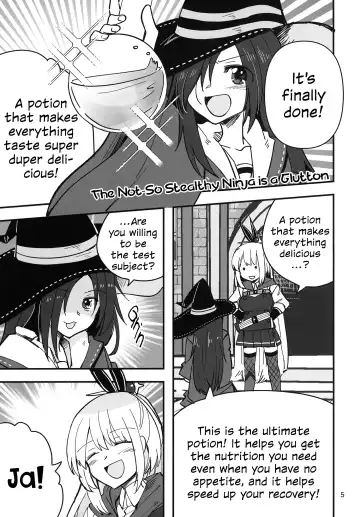 [Sanpatisiki] Shinobanu Ninja wa Kuishinbou | The Not-So Stealthy Ninja is a Glutton Fhentai - Page 5