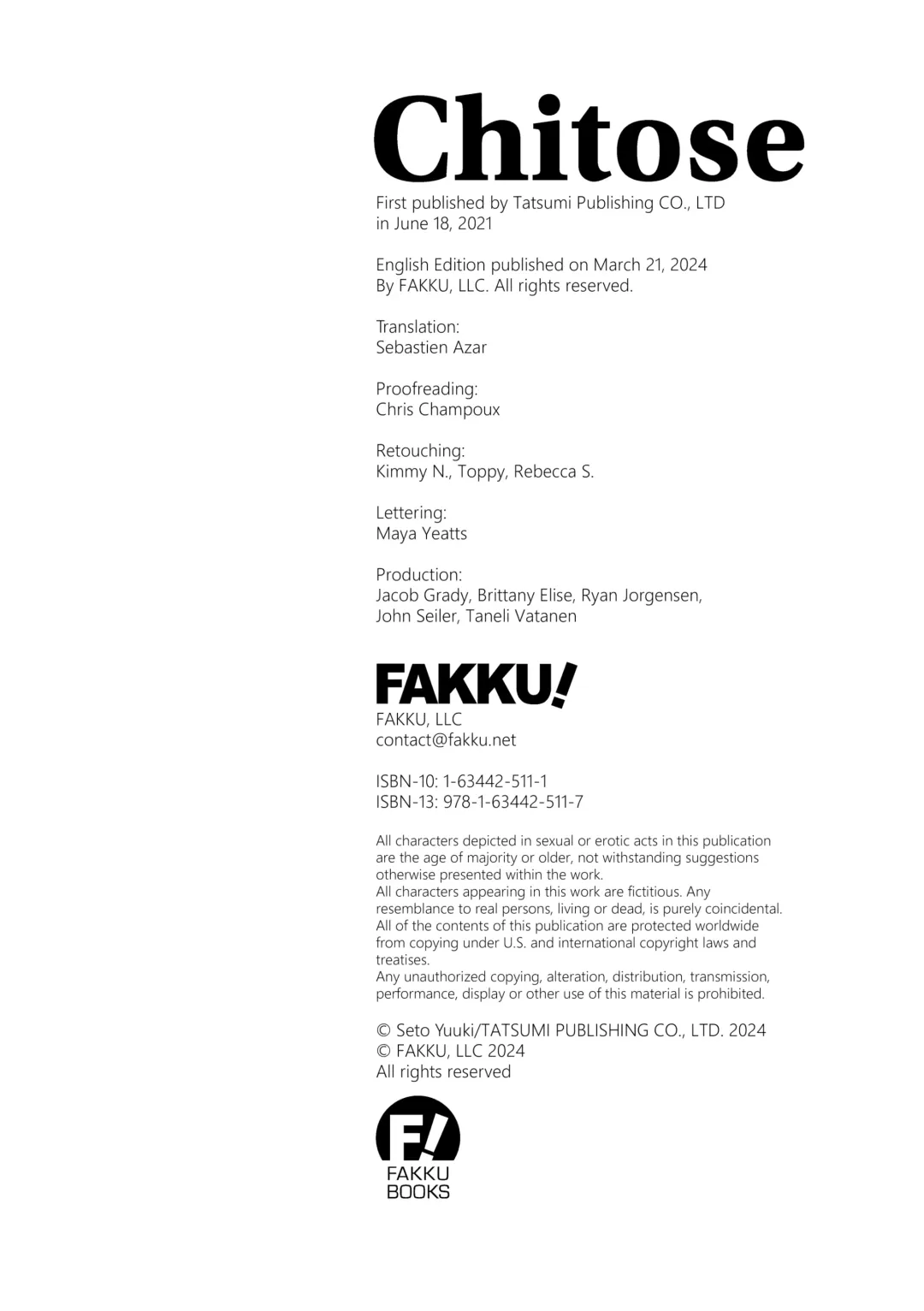 [Seto Yuuki] Seto Yuuki - Chitose (uncensored) Fhentai - Page 214