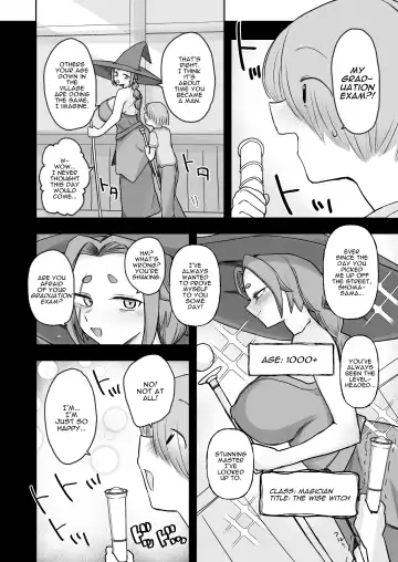 [Amamoru] "Warabe-sotsu Shiken" de Deshi ♂ Kara Seishi o Shiboritoru Deshi Rabu de Kachi Chi Majo Shishō 1000-sai ￪ | 1000 Year Old Witch Cumsqueezes Her Disciple During His Virginity Graduation Exam Fhentai - Page 4