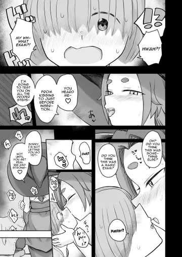 [Amamoru] "Warabe-sotsu Shiken" de Deshi ♂ Kara Seishi o Shiboritoru Deshi Rabu de Kachi Chi Majo Shishō 1000-sai ￪ | 1000 Year Old Witch Cumsqueezes Her Disciple During His Virginity Graduation Exam Fhentai - Page 7