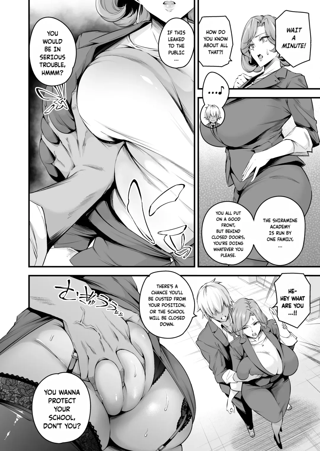 [Nasipasuta] Shiramine Gakuen no Mesubuta Rijichou Zenpen | The sow principal of Shiramine Academy PROLOGUE Fhentai - Page 9