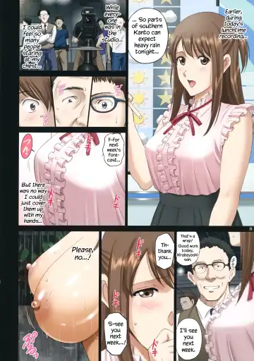 [Smac] Roshutsu Otome Chichi Comic "Inpai Otenki Oneesan ga Jibun ni Zenra Chokushin o Meijita Hi ~Hirabayashi Yuuna~" | R-Otome Breasts Comic "The Day the Big Boobed Weather Girl Dared Herself to Go Out on a Walk Naked ~Yuuna Hirabayashi~" Fhentai - Page 7