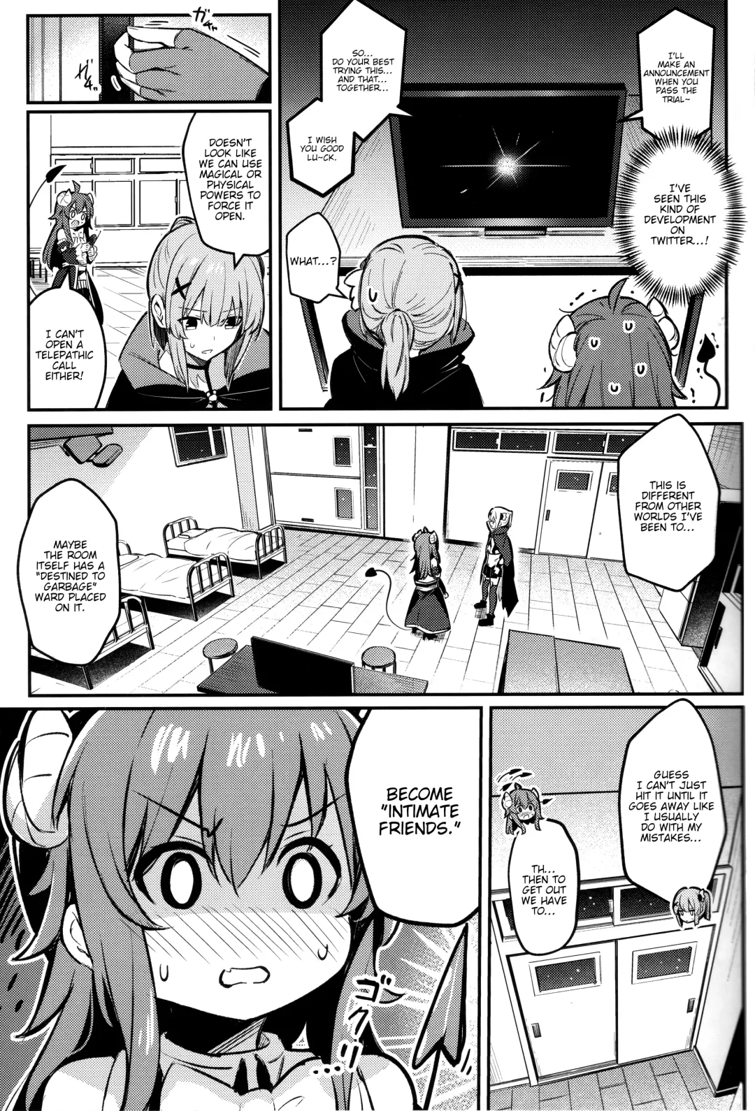 [Borusiti] Mazoku wa Shukuteki to Nakayoshi Shinai to Derarenai Heya ni, Tojikomerarete Shimatta! Fhentai - Page 12