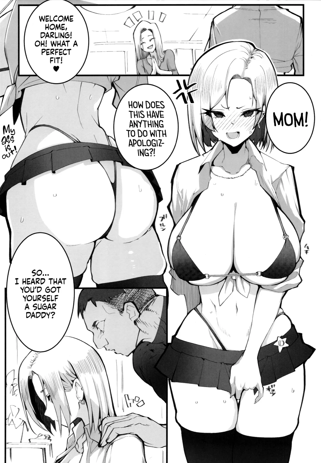 [Armadillo Daiji] Gal Oyako no Egui Kasegikata | Gyaru mother-daughter family business Fhentai - Page 3