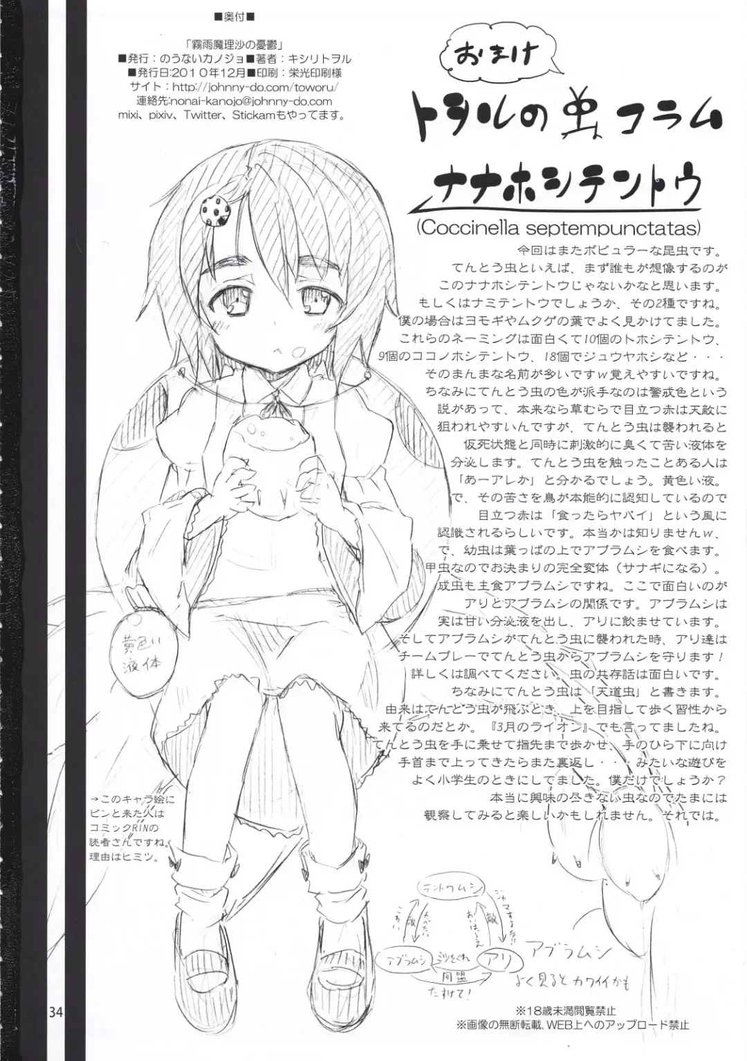 [Kishiri Toworu] Kirisame Marisa no Yuuutsu Fhentai - Page 34