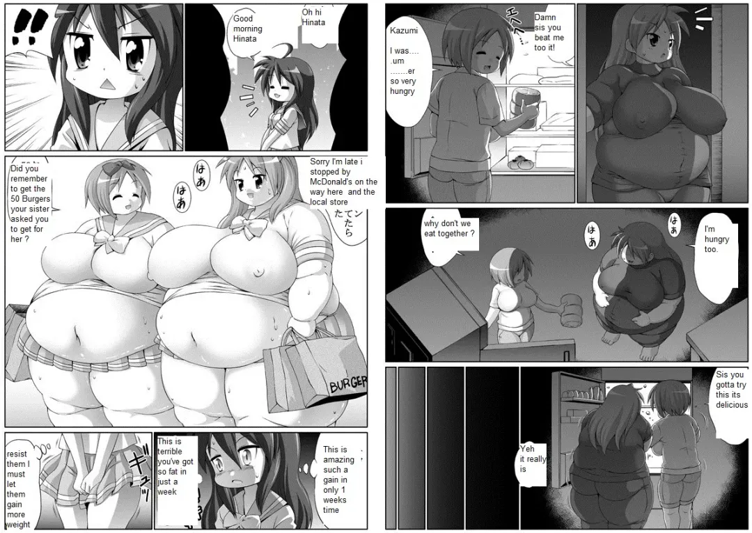 [Tetsujinex] Taijuu Ga Attoiumani Mata Fueta | Fatter With Every Breath Fhentai - Page 4