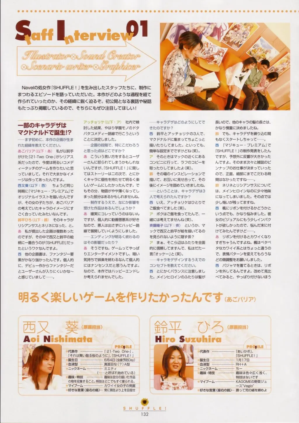 [Nishimata Aoi - Suzuhira Hiro] SHUFFLE! Visual Fan Book Fhentai - Page 133