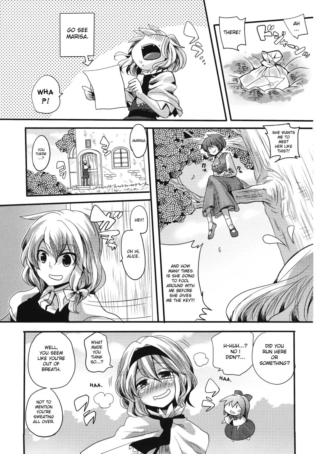 [Doumou] Yuuka ga do S de Alice ga M de | Yuuka is a Sadist, While Alice is a Masochist Fhentai - Page 6