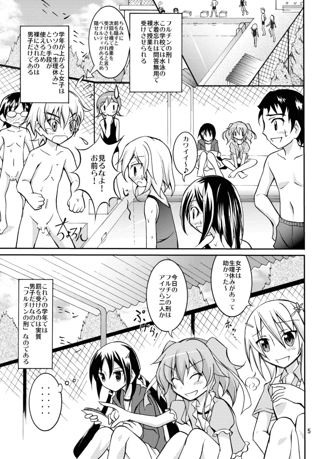 [Matsuno Susumu] Kyou no Taiiku wa Zenra Suiei 2 Fhentai - Page 5