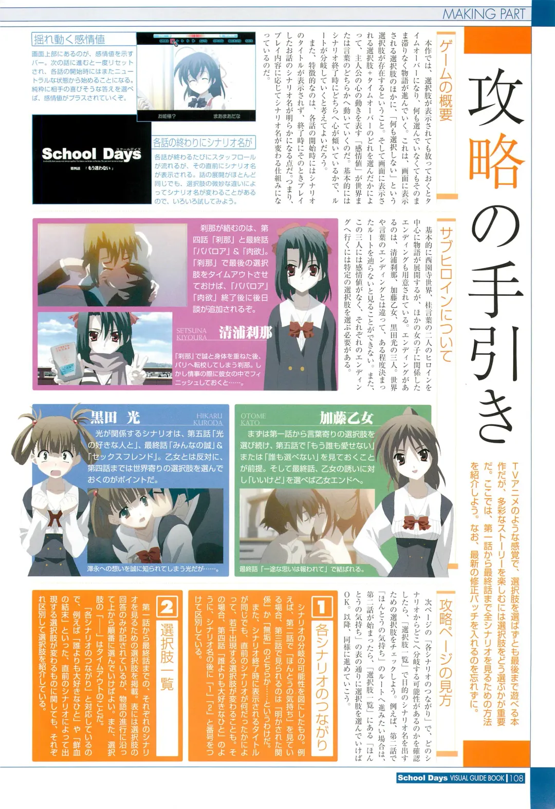 [Gotou Junji] School Days Visual Guide Book Fhentai - Page 110