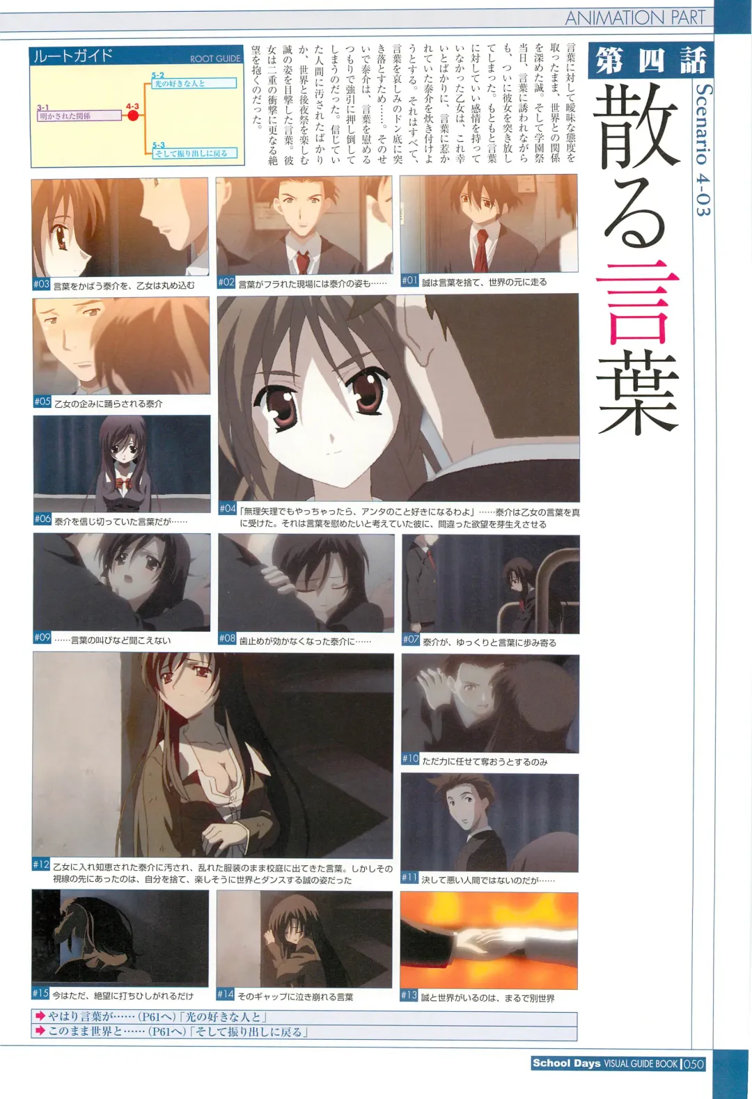 [Gotou Junji] School Days Visual Guide Book Fhentai - Page 52