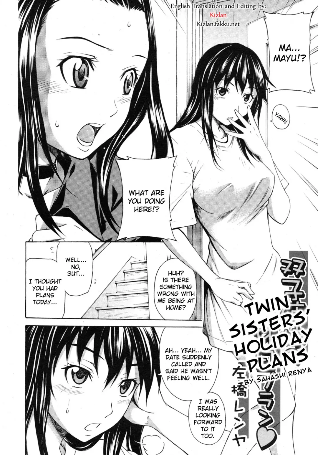 [Sabashi Renya] Futago Shimai no Kyuujitsu Plan | Twin Sister's Holidy Plans Fhentai - Page 2
