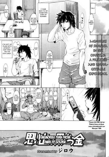 Read [Jirou] Omoide wa Kuro kara Kin | Memories Turn From Dark to Golden - Fhentai