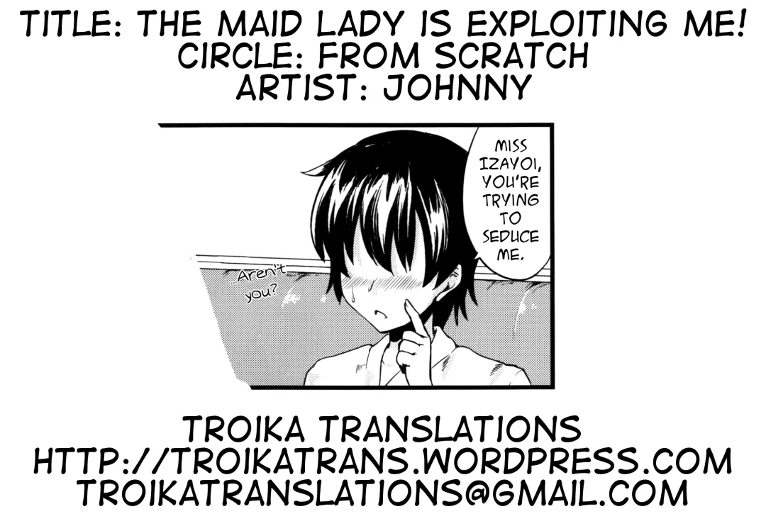 [Johnny] Maid no Onee-san ga Shibori Totte Ageru. | The Maid Lady Is Exploiting Me Fhentai.net - Page 19