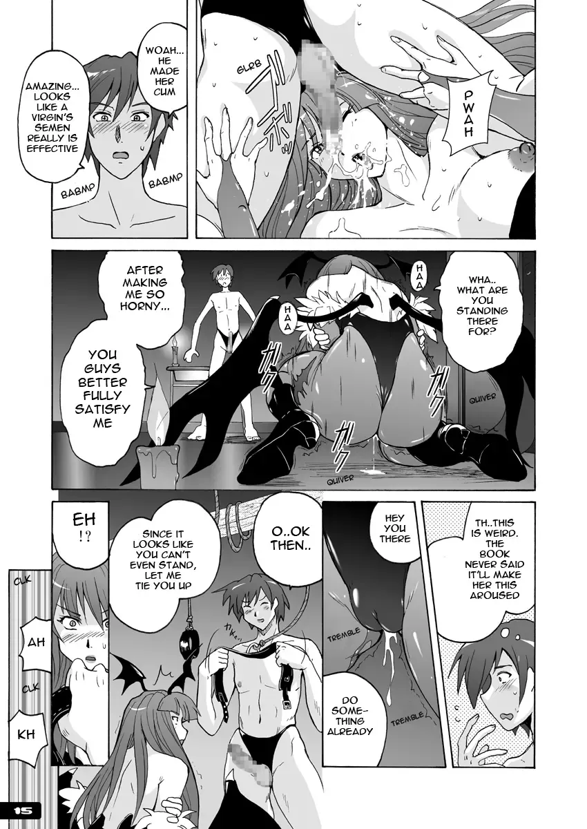 [Murasaki Nyaa] Pitapita Morrigan Fetish DL + Fhentai - Page 14