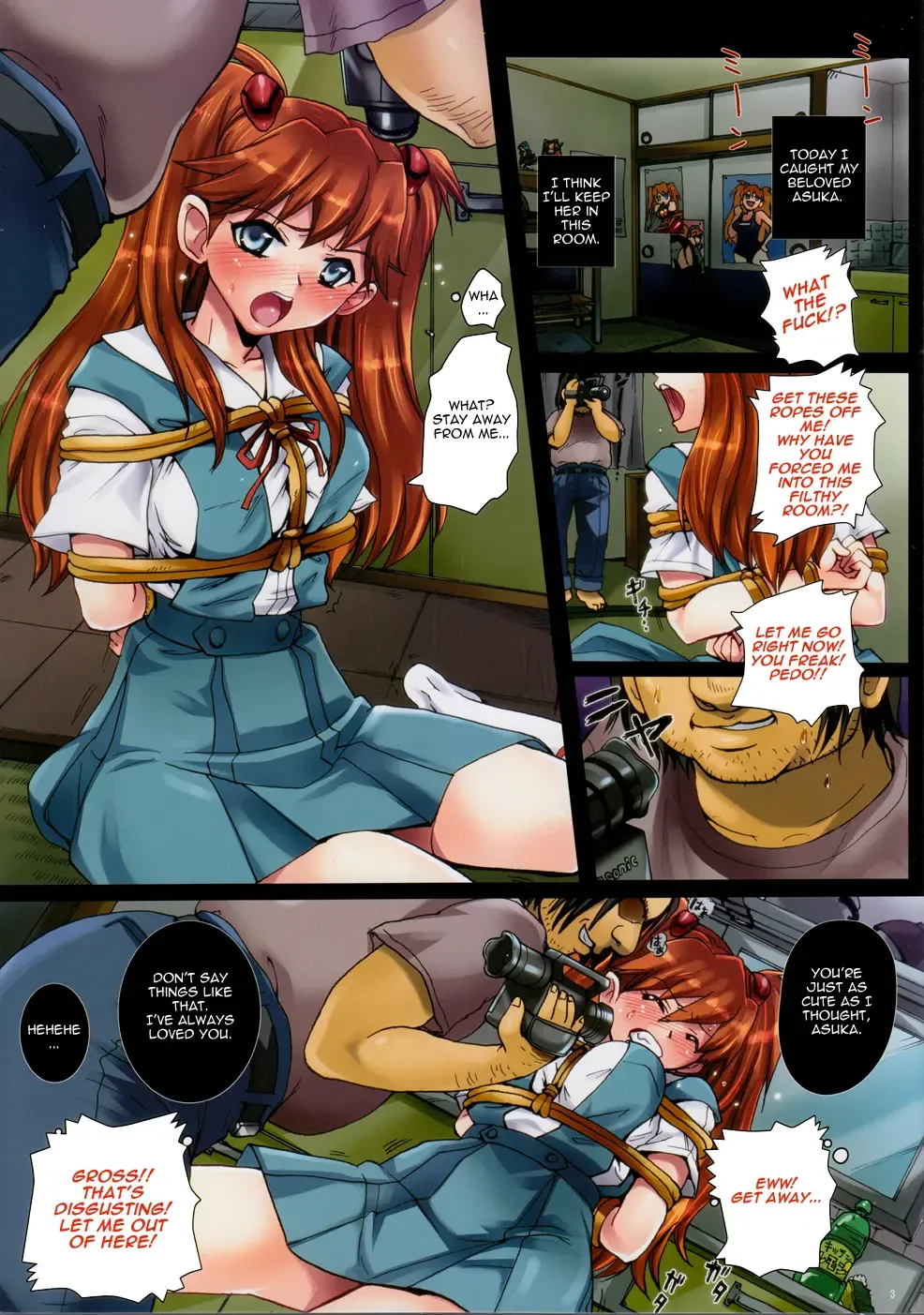 [Modaetei Anetarou - Modaetei Imojirou] Asuka, Rokujouma Kankin Shiiku | Asuka locked in a Tiny Room Fhentai.net - Page 4