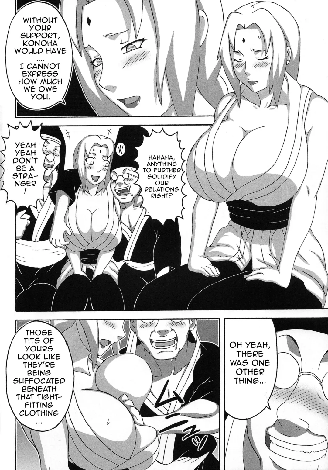 [Naruhodo] Tsunade no Insettai | Tsunade's Lewd Reception-Party Fhentai.net - Page 3