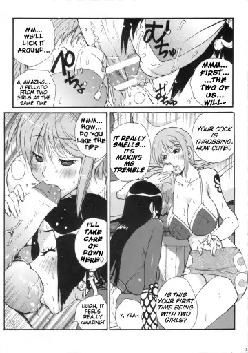 [Kika Equals Zaru] Nami to Hancock | Nami and Hancock Fhentai - Page 4