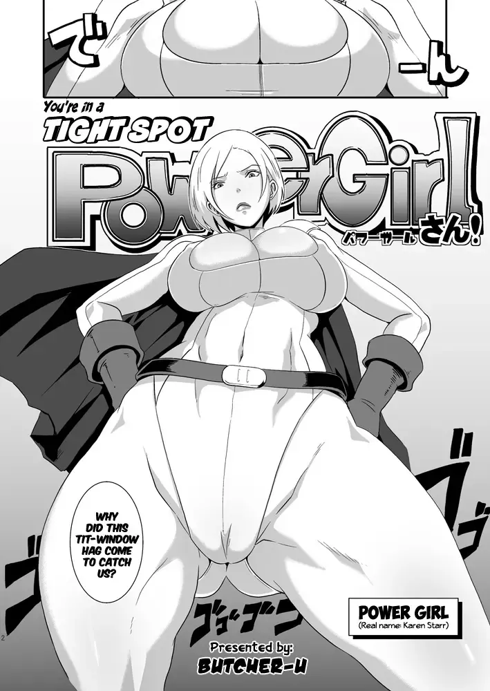 [Butcha-u] Pinch desu yo Power Girl-san! | You're in a Tight Spot, Power Girl-san! Fhentai.net - Page 2