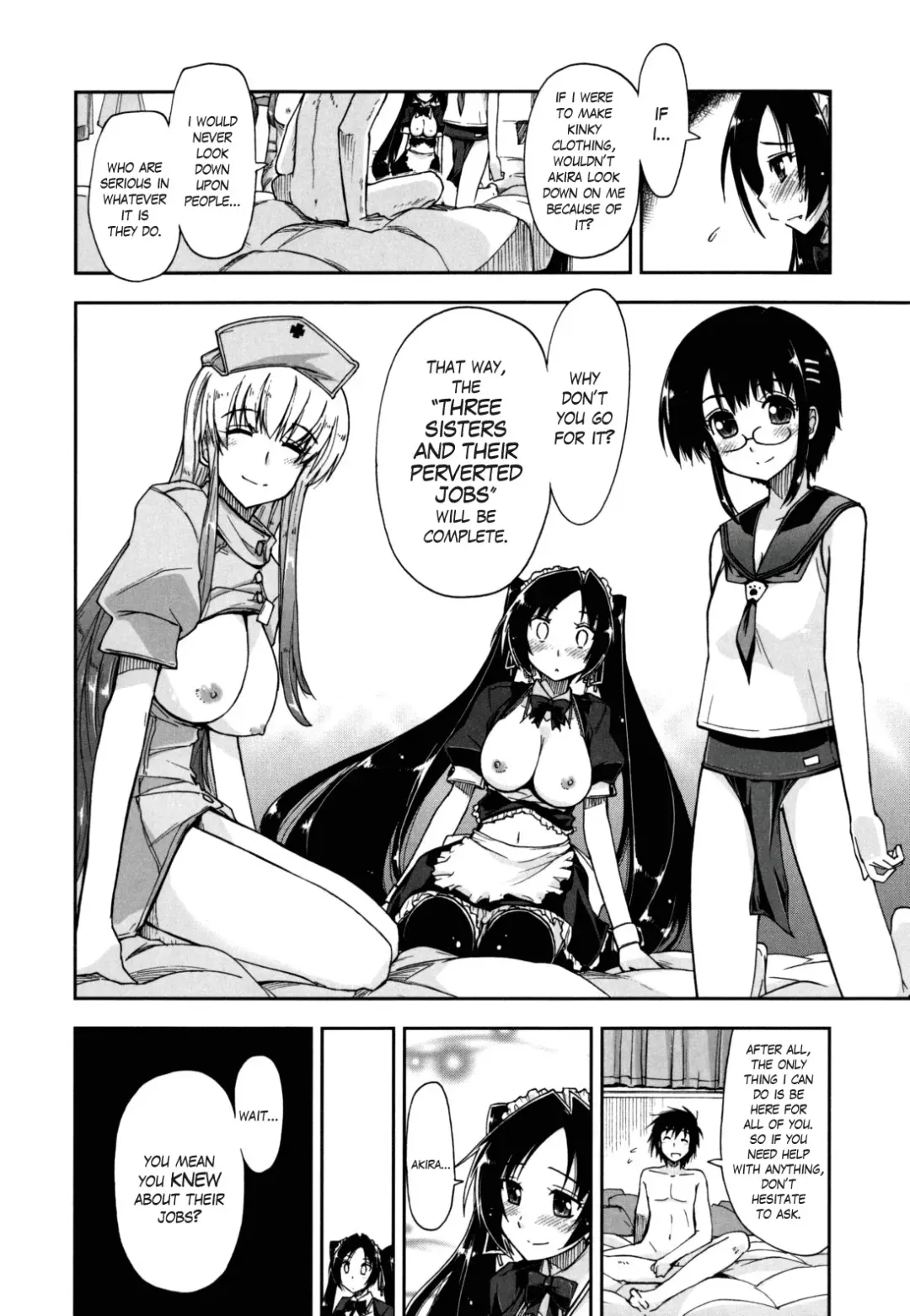 [Kamino Ryu-ya] Mosaic x Sanshimai - Mosaic x Three Sisters Genteiban (decensored) Fhentai.net - Page 202