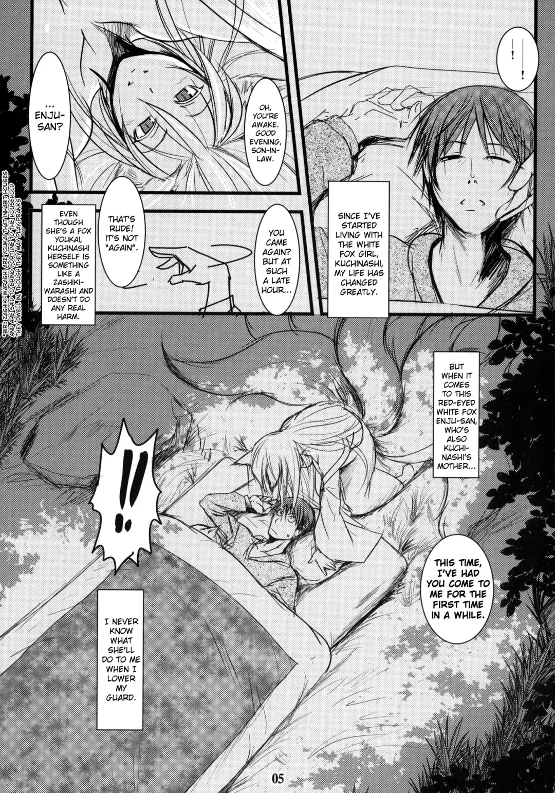 [Badhand] Enju no Mori -Byakko no Mori Gaiden- | Enju's Forest - The White Fox's Forest - Side Story Fhentai - Page 4