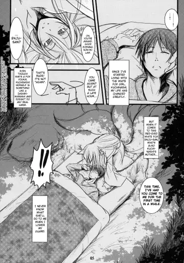 [Badhand] Enju no Mori -Byakko no Mori Gaiden- | Enju's Forest - The White Fox's Forest - Side Story Fhentai - Page 4