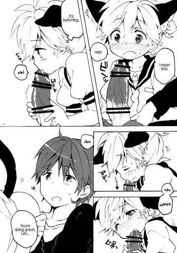 [Non] Nuko Len-kyun to Nuko Nuko suru Hon. | Kitty Kitty Bang Bang with Catboy Len Fhentai - Page 13