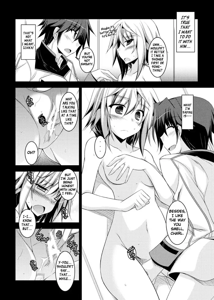 [Ibuki Pon] "Choudokyuu no Touhenboku" na Ichika ga Charl to Shichakushitsu de ○○ suru Kobanashi | Story About What Ichika,One of the Most Dense Oaf Ever,and Charl did in the Fitting Room Fhentai.net - Page 2