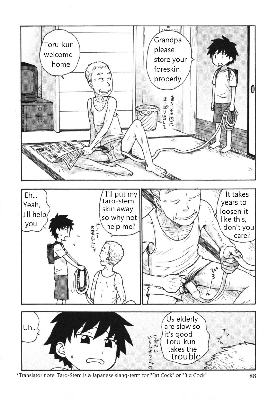 [Karma Tatsurou] Jiichan to Kukitarou | Grandpa's Taro-Stem Fhentai.net - Page 2