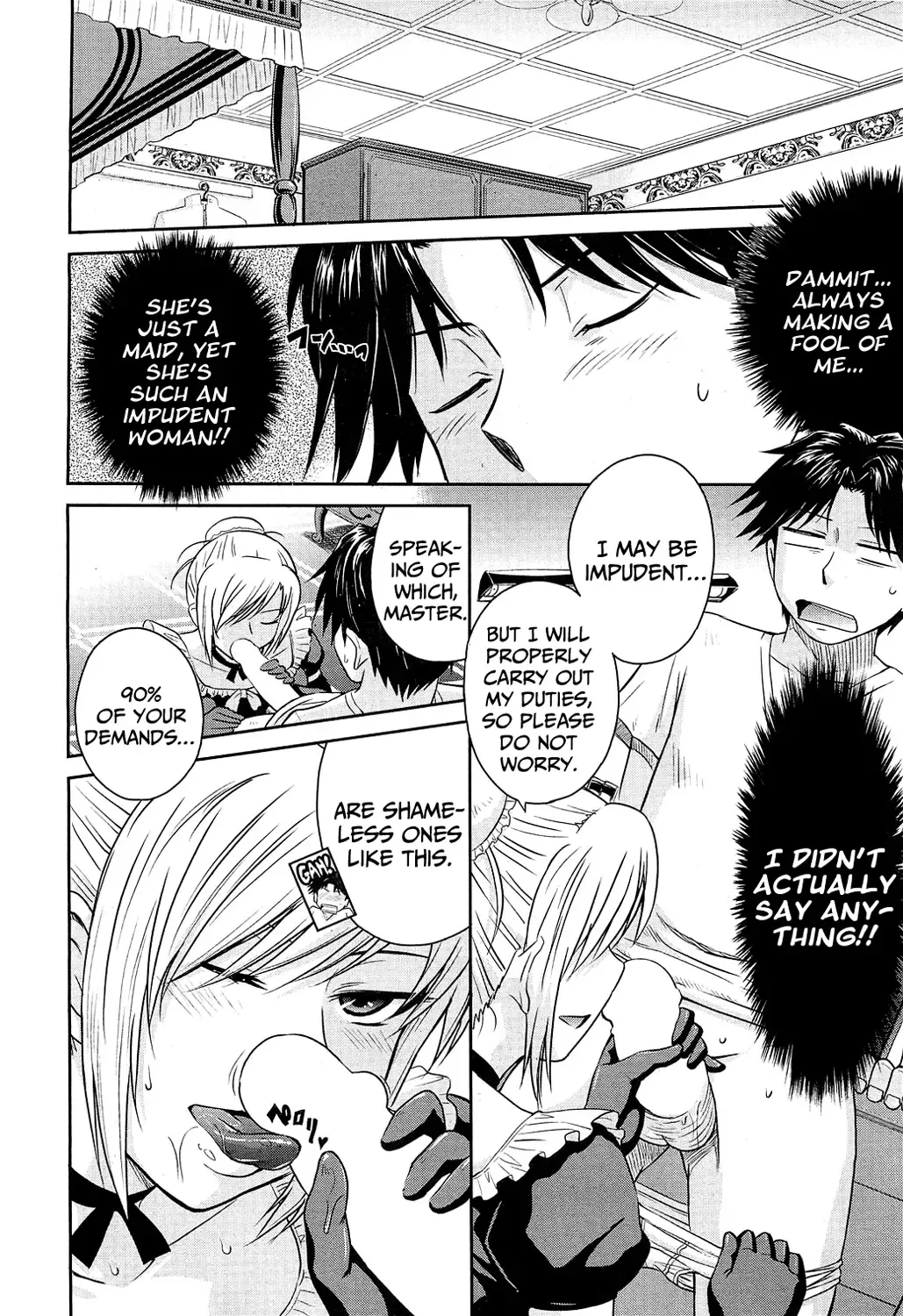 [Tsukino Jyogi] Zannen Ouji to Dokuzetsu Maid | Pathetic Prince & Spiteful Maid Ch. 1-2 Fhentai.net - Page 4