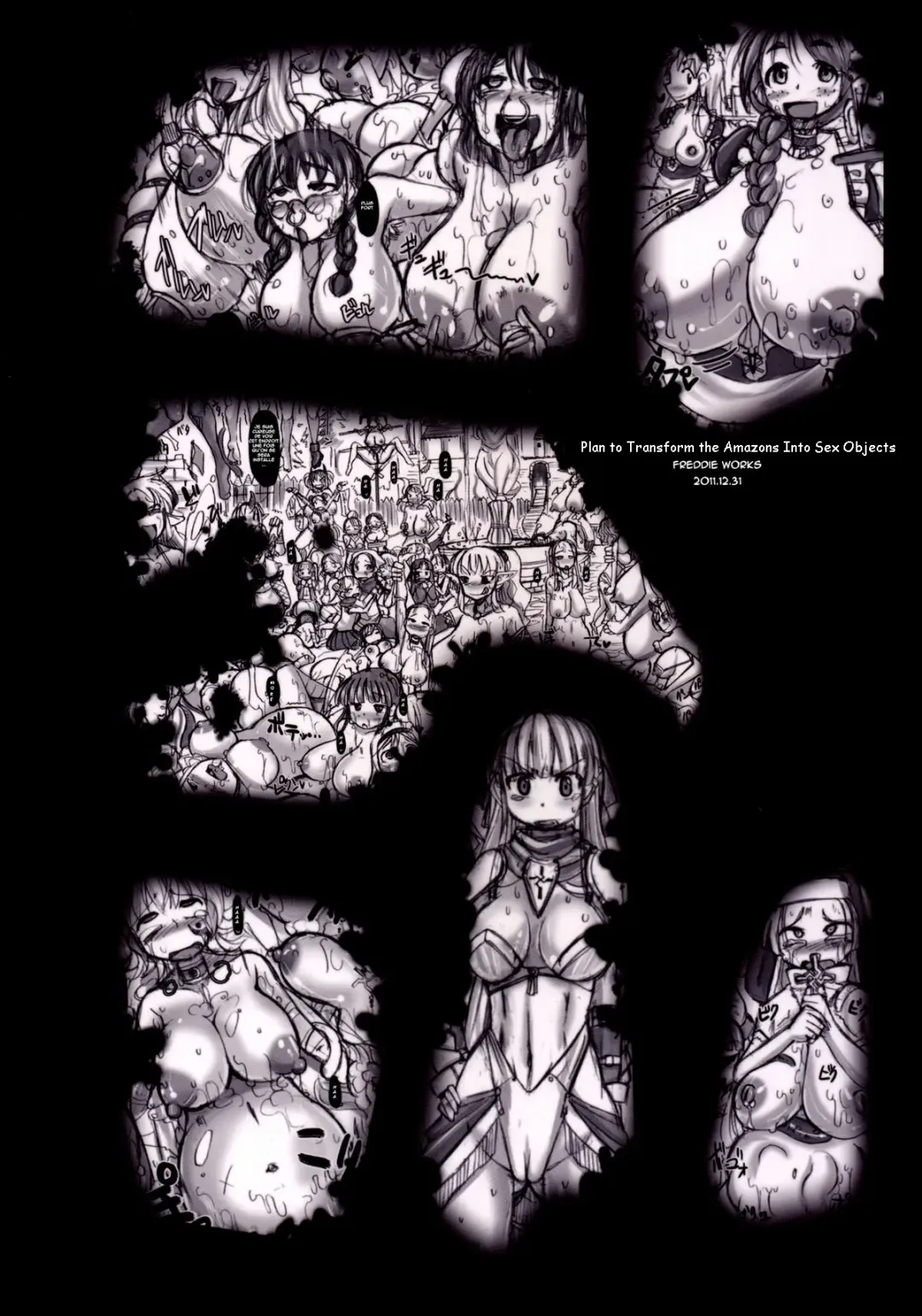 [Sakazaki Freddie] Amazons Shuuraku Marugoto Nikubenki-ka Keikaku | Plan to Transform the Amazons Into Sex Objects Fhentai - Page 51