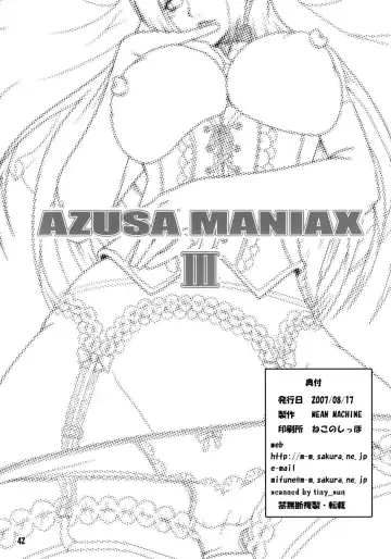 [Mifune Seijirou] Azusa Maniax 3 Fhentai - Page 41